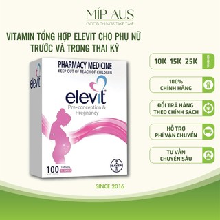 Vitamin Tổng Hợp Cho Bà Bầu Elevit [Úc] (100 Viên)