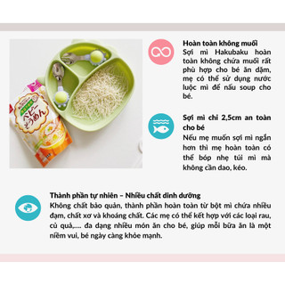 Mì somen hữu cơ tách muối Hakubaku