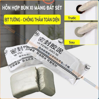 Xi măng trắng chống thấm cách nhiệt, bùn đất sét keo trám tường nhà lỗ điều hoà đường ống nước