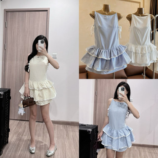[ CÓ SẴN ] VÁY DÂY YẾM REN XOÈ 2 TẦNG THIẾT KẾ | by25