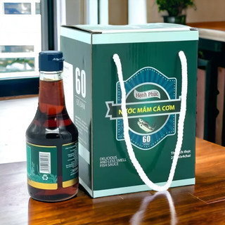 [HỘP 4 CHAI 250ML] Nước mắm Hạnh Phúc 60 độ đạm