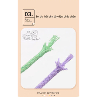 [BÁN THEO MÉT, KHÔNG PHẢI CUỘN] Sợi Thừng Cotton Macrame 3mm
