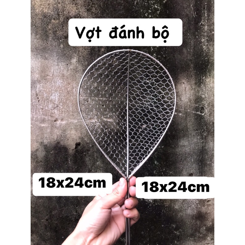1 đôi Vợt Đánh Cá inox 18x24.