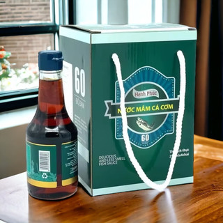 [HỘP 4 CHAI 250ML] Nước mắm Hạnh Phúc 60 độ đạm