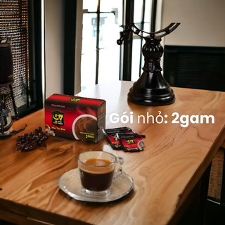 Cà phê G7 hòa tan đen Trung Nguyên( Không Đường Sữa) - Hộp 15 gói x 2gam