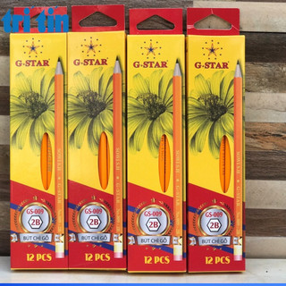 Bút chì gỗ 2b gstar - hộp 12 cây