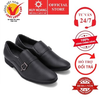 Giày tây nam Huy Hoàng da bò màu đen HP7163
