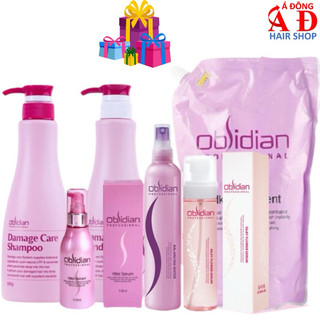 Bộ dầu gội, xả, hấp, dưỡng Obsidian Demage Care tái tạo cấu trúc tóc Hàn Quốc