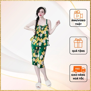 Đồ Bộ mặc nhà quần lở áo 2 tầng lụa Mango có size 40-75kg
