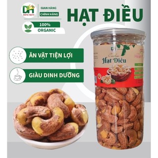 Hộp 500g HẠT ĐIỀU RANG MUỐI nguyên hạt A cồ