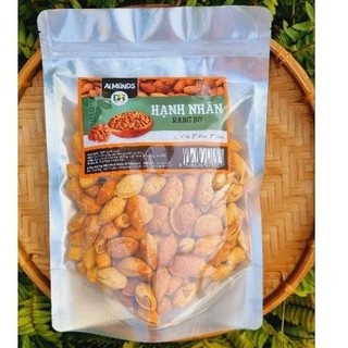Túi 500g hạnh nhân rang bơ vỏ mỏng.