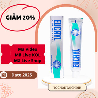 Kem Đánh Răng Bạc Hà Eucryl Toothpaste 62g