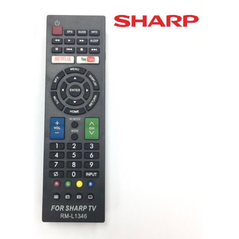 REMOTE ĐIỀU KHIỂN TIVI SHARP SMART RM-L1346