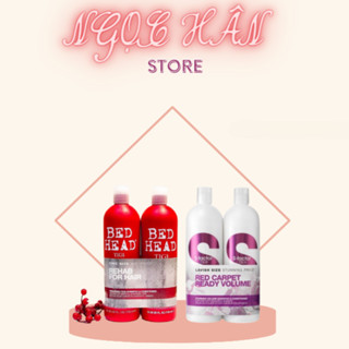 Cặp Gội xả tigi TRẮNG/ĐỎ Chống rụng tóc 750ml