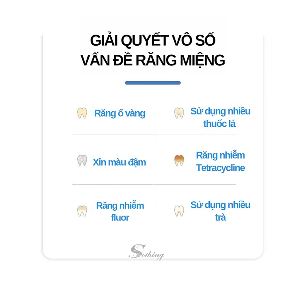 Máy Làm Trắng Răng Smilekit S5 SOTHING Xiangwu Hiệu Quả Nhanh Không Ê Buốt - Kit Trắng Răng Nhanh Kèm 4 Ống Gel BH 1 Năm