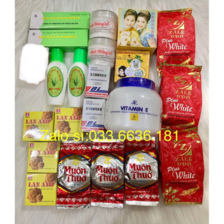 Combo kem trắng da toàn thân trộn bật tông nhanh
