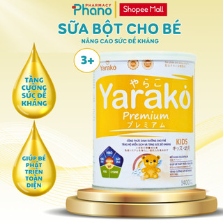 Sữa Bột Cho Bé YARAKO PREMIUM KIDS Cho Trẻ Tăng Hệ Miễn Dịch Và Tăng Đề Kháng Hộp 400g