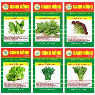 Hạt giống Rau Ăn Lá Trồng Quanh Năm, Nảy Mầm Tốt, Dễ Chăm, Nhanh Thu Hoạch - Hạt giống CANH NÔNG