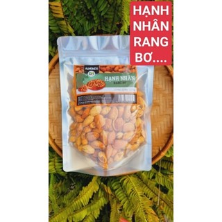 Túi 500g hạnh nhân rang bơ vỏ mỏng.