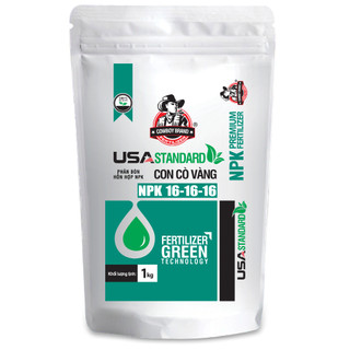 Phân bón dùng nuôi bầu, bí, mướp - Sử dụng cho giai đoạn nuôi trái - NPK 16.16.16 CCV (1 kg)