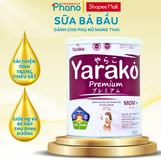 Sữa Bầu YARAKO PREMIUM MOM+ Dành Cho Phụ Nữ Mang Thai Và Cho Con Bú Hộp 400g