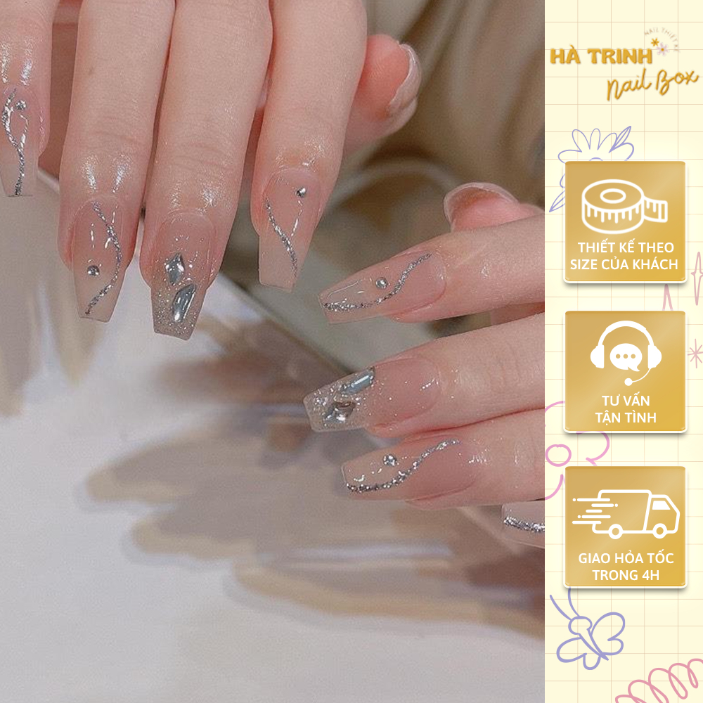 b4( HỎA TỐC) NAIL BOX SƠN GEL THẠCH PHỐI ĐÁ NHŨ NAIL THIẾT KẾ (m16)