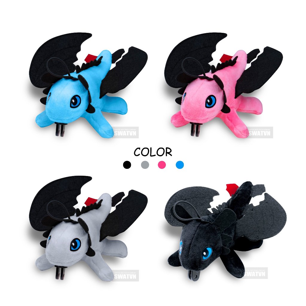 Búp Bê Rồng Bay Cute Gắn Mũ Bảo Hiểm, Ô Tô, Xe Máy Phụ Kiện Trang Trí Nón Bảo Hiểm Vui Nhộn Độc Đáo