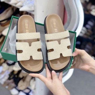 Dép nữ chữ H 3m (phom bé đặt tăng 1 size ) quai da cao cấp , dép lê hm quai ngang đế cao 3cm hàng cực đẹp êm chân