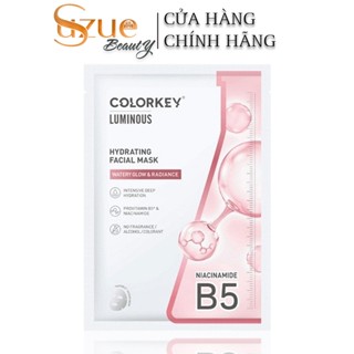 Mặt Nạ Colorkey Dưỡng Ẩm Sáng Da Với Niacinamide 25ml Luminous B5 Facial Mask Hydrating (10 miếng)