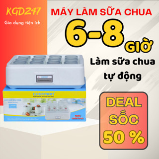 Máy làm sữa chua Chefman CM-321T 12 cốc thủy tinh, nồi ủ sữa chua 12 cốc bảo hành 24 tháng