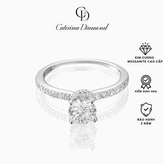 Nhẫn kim cương Moissanite 6 Ly Caterina Diamond Tianma Engagement Diamond Ring DR008