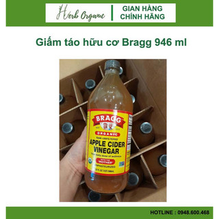 Giấm táo hữu cơ Bragg 946 ml