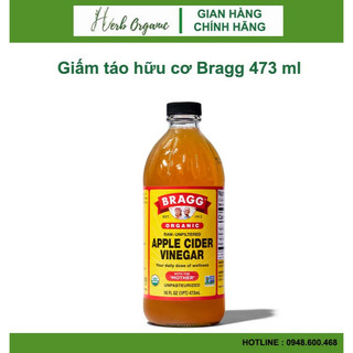 Giấm táo hữu cơ Bragg 473 ml