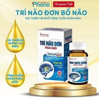 Trí Não Đơn Hoa Sao - Hỗ trợ tăng cường tuần hoàn não giảm nguy cơ tai biến