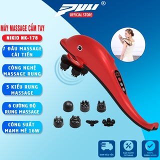 Máy massage cầm tay cá heo pin sạc 7 đầu Nikio NK-178