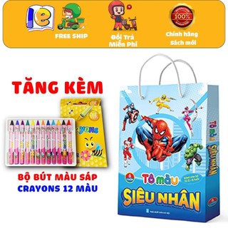 Sách - tô màu siêu nhân dành cho bé 2-6 tuổi