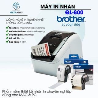 Máy in nhãn giấy Brother QL-800 - Hàng chính hãng