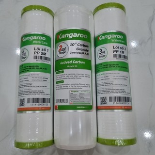 Combo 3 Lõi Lọc Thô Kangaroo - Lõi lọc 123 Kangaroo chính hãng