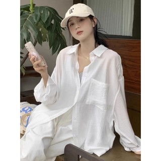 Áo sơ mi đũi nữ form rộng mặc khoác ngoài đi chơi - đi học - đi biển - áo sơ mi vải đũi mềm mát lạnh