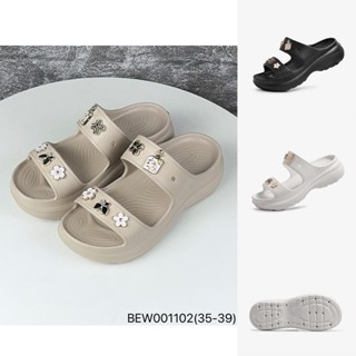 Dép Lê Nữ size 35-40 Dép nhựa eva hai quai đúc siêu nhẹ tag sticker xinh xắn đế cao 5cm BEW001102