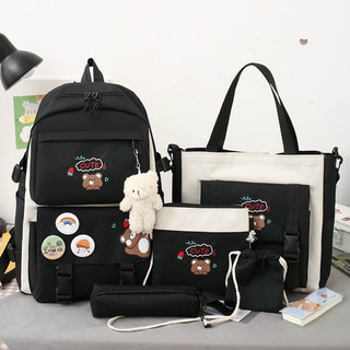 Balo combo cute 4 món, balo thời trang, balo nữ, balo đi học - set balo 4 món .
