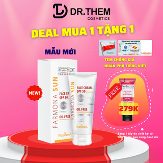 Kem Chống Nắng Farmona Sun Face Cream Oil Free Spf50 Cho Da Dầu Mụn 50ml, Không Chứa Dầu Cho Da Mặt spf 50- Dr Thêm