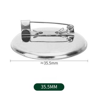 Set 10 Phôi Pin Cài Áo Đế Tròn
