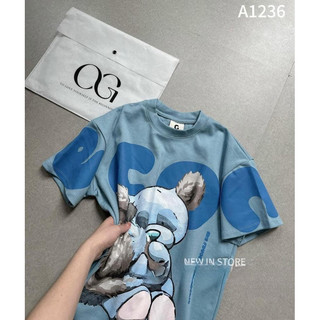 ÁO PHÔNG XANH PHỐI GẤU