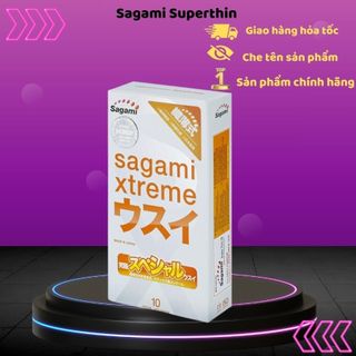Bao cao su Sagami Xtreme supperthin hộp 10 chiếc