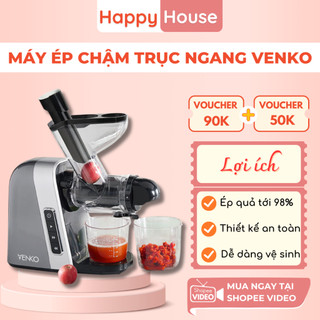 [BẢO HÀNH CHÍNH HÃNG] - Máy Ép Chậm Trục Ngang Venko VS30 Nhập Khẩu Nhật Bản,Ép Kiệt Bã Rau Củ Quả, Làm Kem, Làm Sữa Hạt