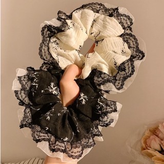 [Tím.Little] SCRUNCHIES HOA ROSE NEW- CỘT TÓC VẢI GIÁ RẺ