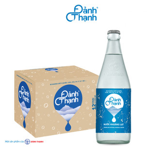 [CHÍNH HÃNG] NƯỚC KHOÁNG THỦY TINH VIKODA ĐẢNH THẠNH CÓ GA 430ML