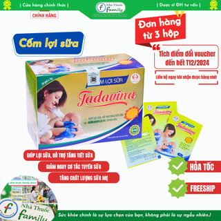 Cốm Lợi Sữa TADAVINA (Hộp 20 gói) - Hỗ trợ lợi sữa, tăng tiết sữa và tăng chất lượng sữa mẹ. (2012)