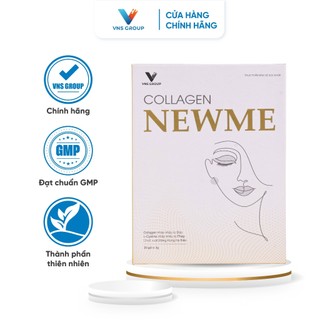 Bột cốm Collagen uống NewMe VNS Group dưỡng trắng da và chống lão hóa hộp 30 gói